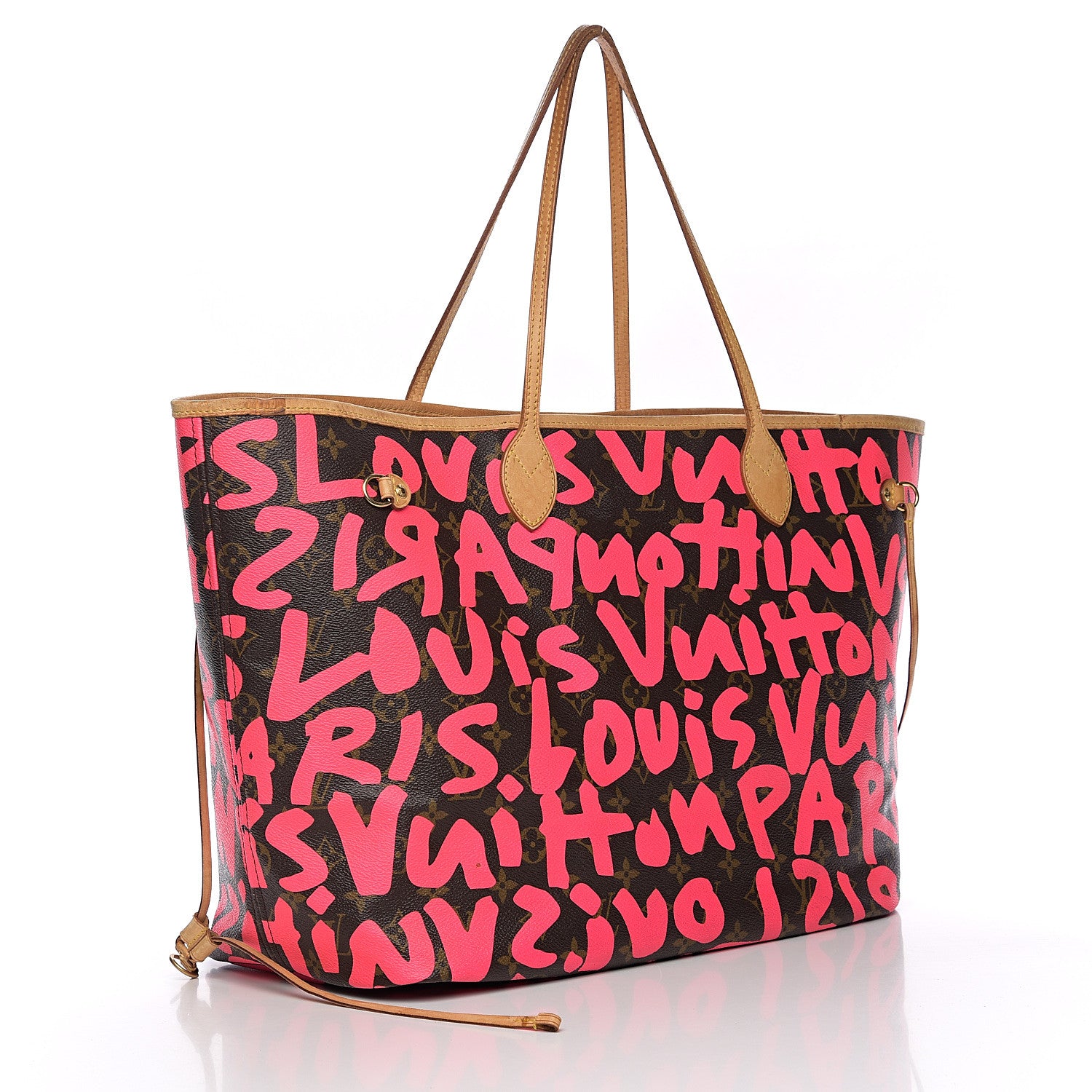 Louis Vuitton Monogram Graffiti Neverfull GM Fuchsia 2 of 13
