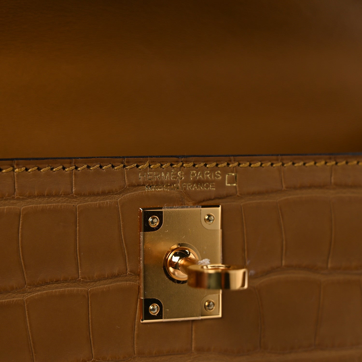 Hermes Matte Alligator Mini Kelly Sellier 20 Kraft 6 of 9