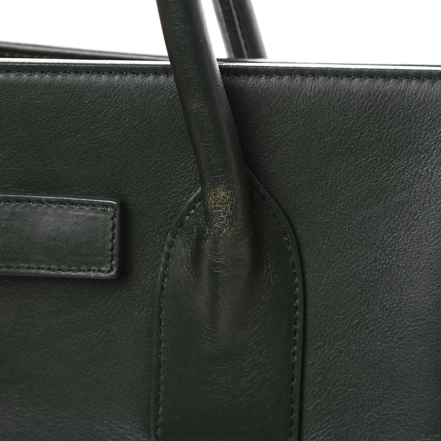 Saint Laurent Calfskin Small Sac De Jour Dark Green 13 of 17
