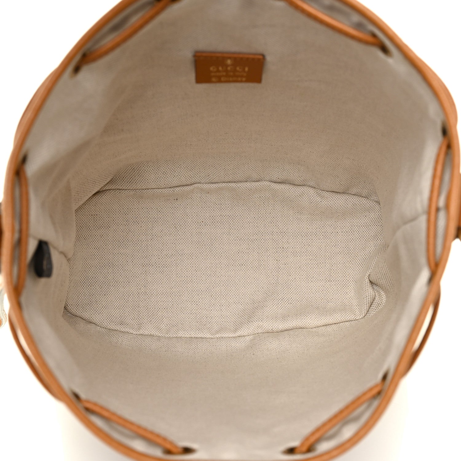 Gucci X DISNEY Mini Vintage GG Supreme Monogram Bucket Bag Beige Vintage Sun Oil 5 of 9