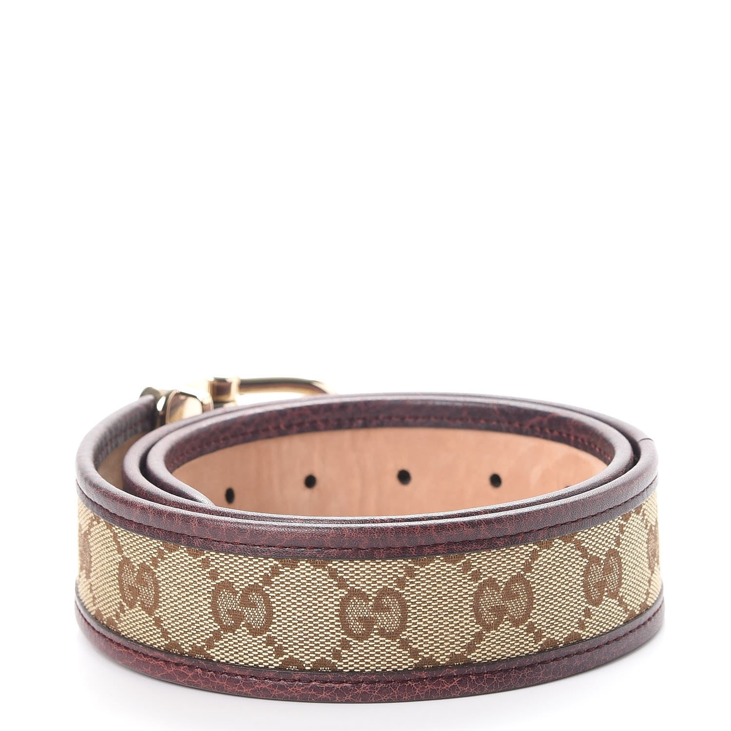 Gucci Monogram Bamboo Belt 80 32 Brown 3 of 9