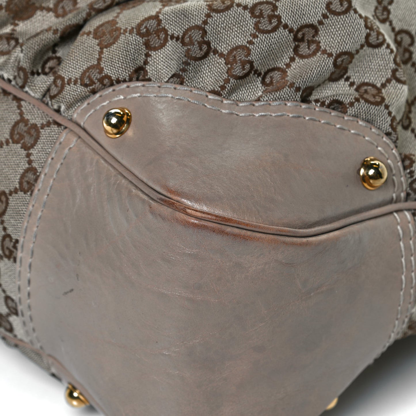 Monogram Large Jockey Hobo Beige