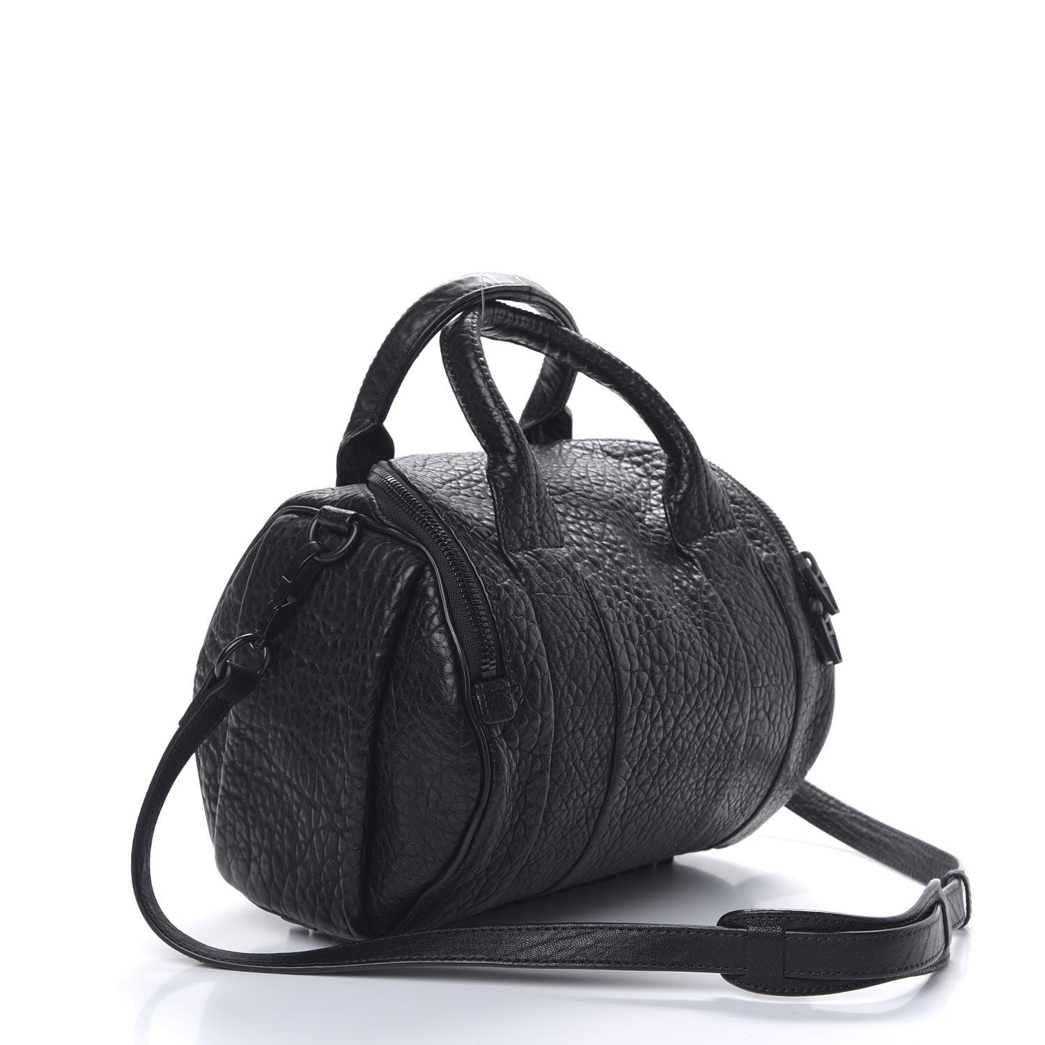 Alexander Wang Pebbled Lambskin Rockie Black Matte Black Hardware 2 of 9