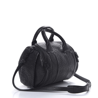 Alexander Wang Pebbled Lambskin Rockie Black Matte Black Hardware 2 of 12