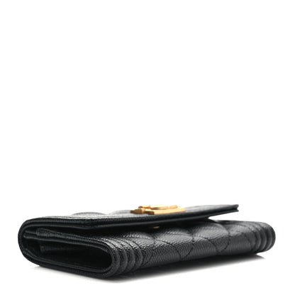 Chanel Caviar Quilted Boy Flap Card Holder Black 4 of 7