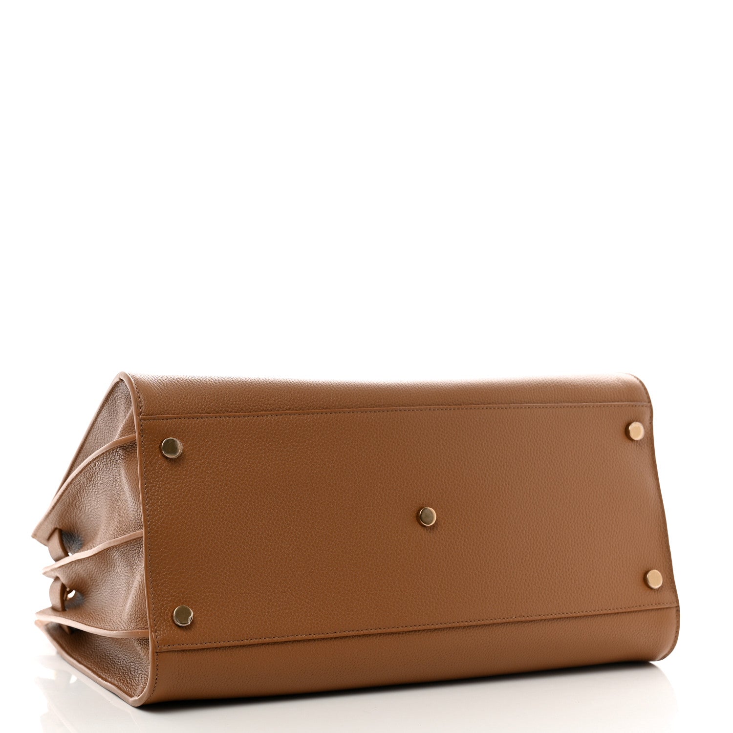 Saint Laurent Grained Calfskin Large Souple Sac De Jour Cinnamon 4 of 10
