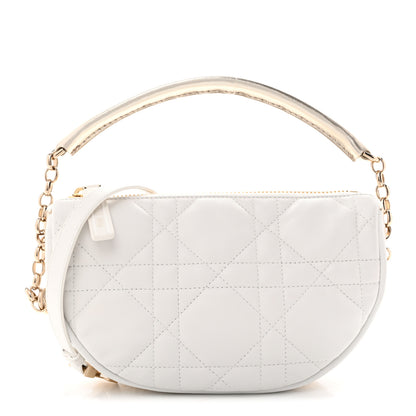Christian Dior Lambskin Cannage Small Dior Vibe Hobo Bag Latte 1 of 11