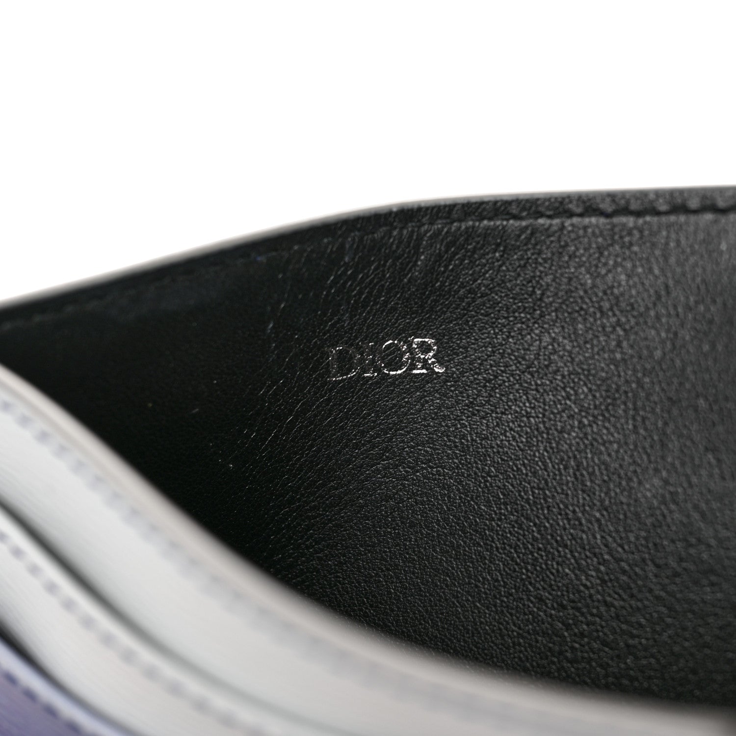 Christian Dior Homme Card Holder Blue Grey 6 of 9