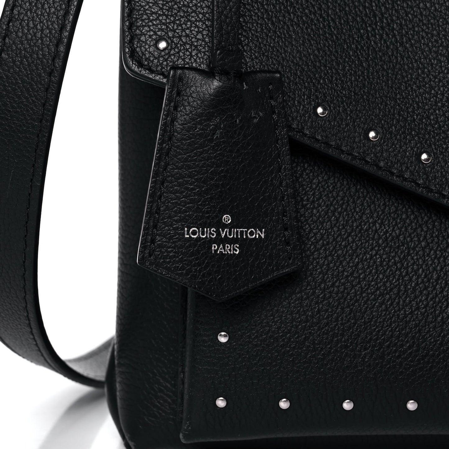 Soft Calfskin My Lockme Studs Black