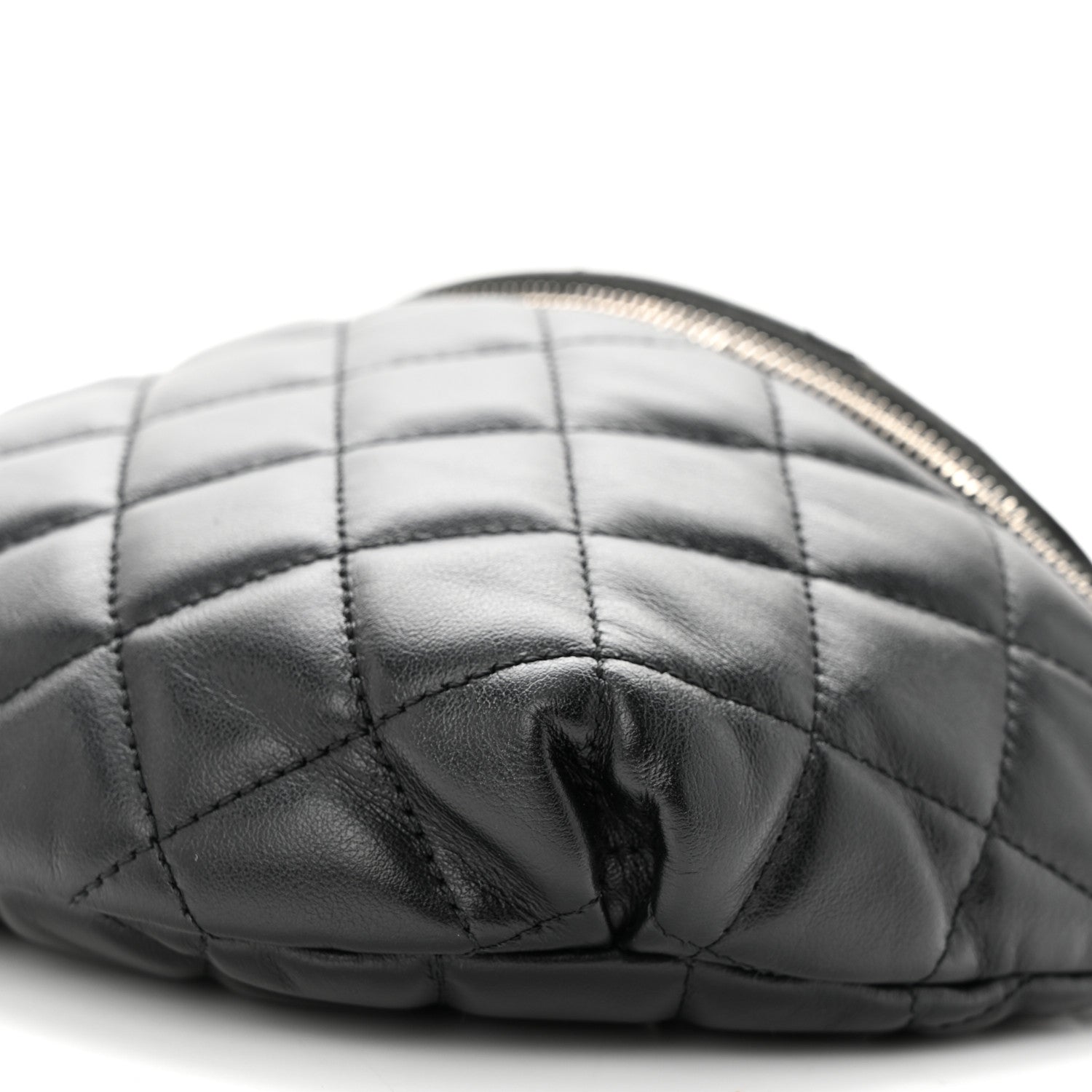 Chanel Calfskin Quilted Waist Belt Bag Black 10 of 11