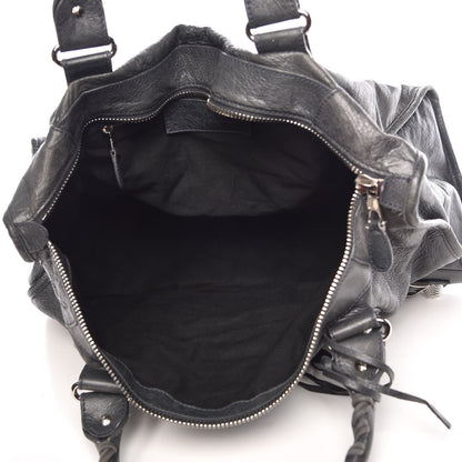 Balenciaga Agneau Giant 21 Silver Hardware Work Anthracite 5 of 9