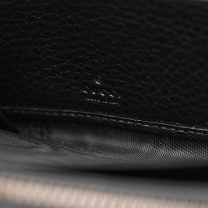 Gucci Pebbled Calfskin Blind For Love Zip Around Wallet Black 8 of 9