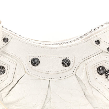 Balenciaga Agneau Arena Le Cagole Shoulder Bag XS Optic White 9 of 11