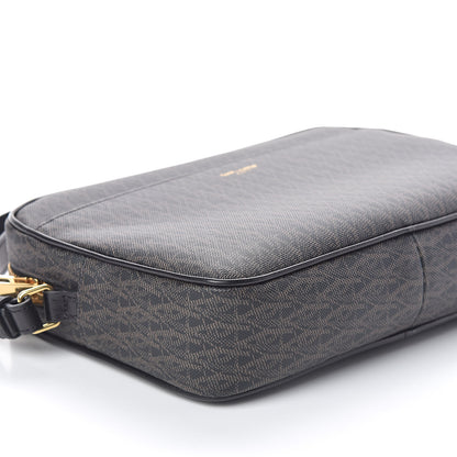 Saint Laurent Toile Classic Monogram Wash Bag Black Lino 8 of 10