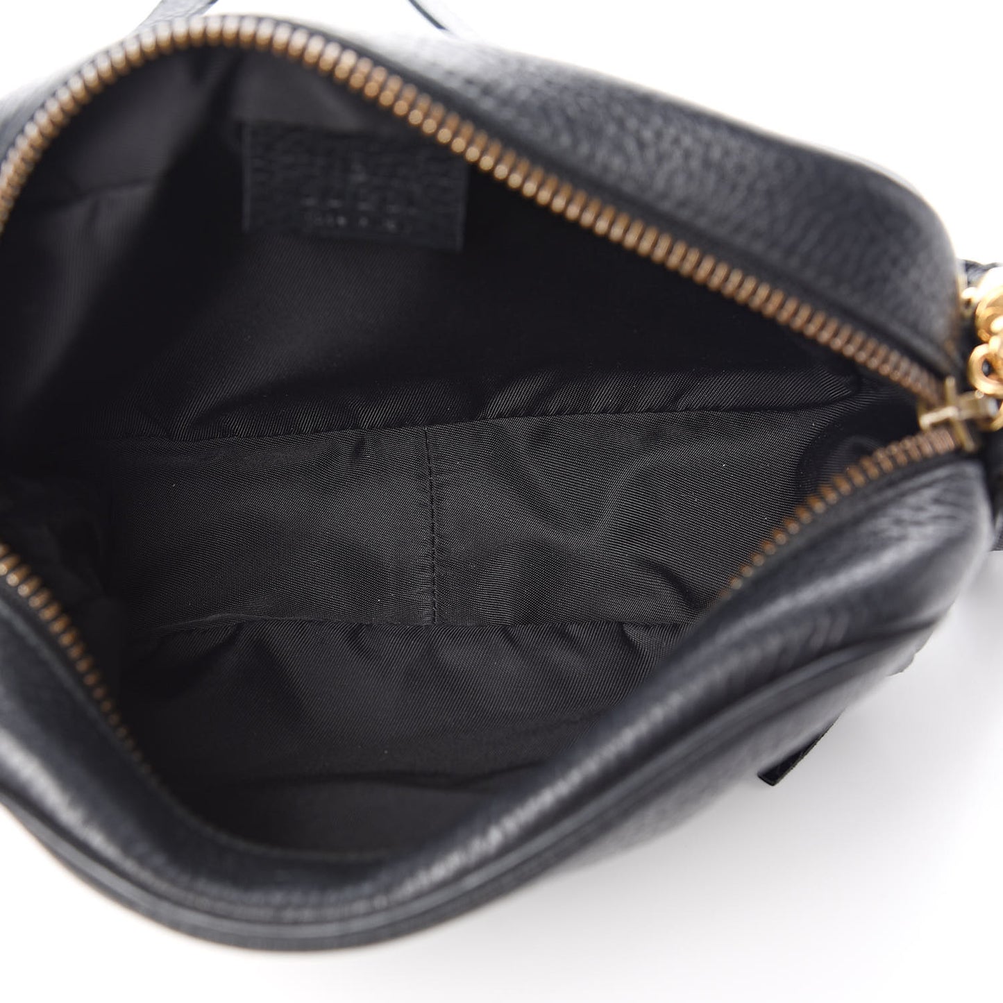 Pebbled Calfskin Mini Soho Disco Bag Black