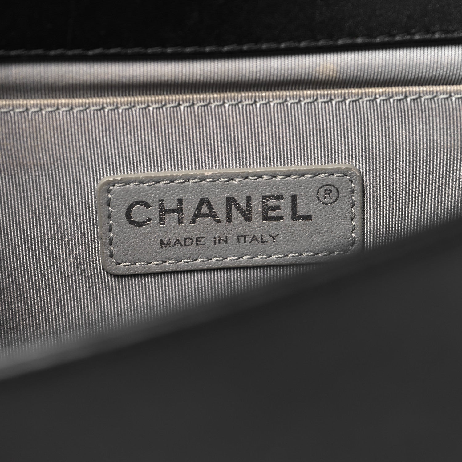 Chanel Metallic Calfskin Quilted Medium Boy Flap Black 6 of 12