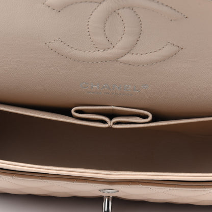 Chanel Lambskin Quilted Medium Double Flap Beige 5 of 22
