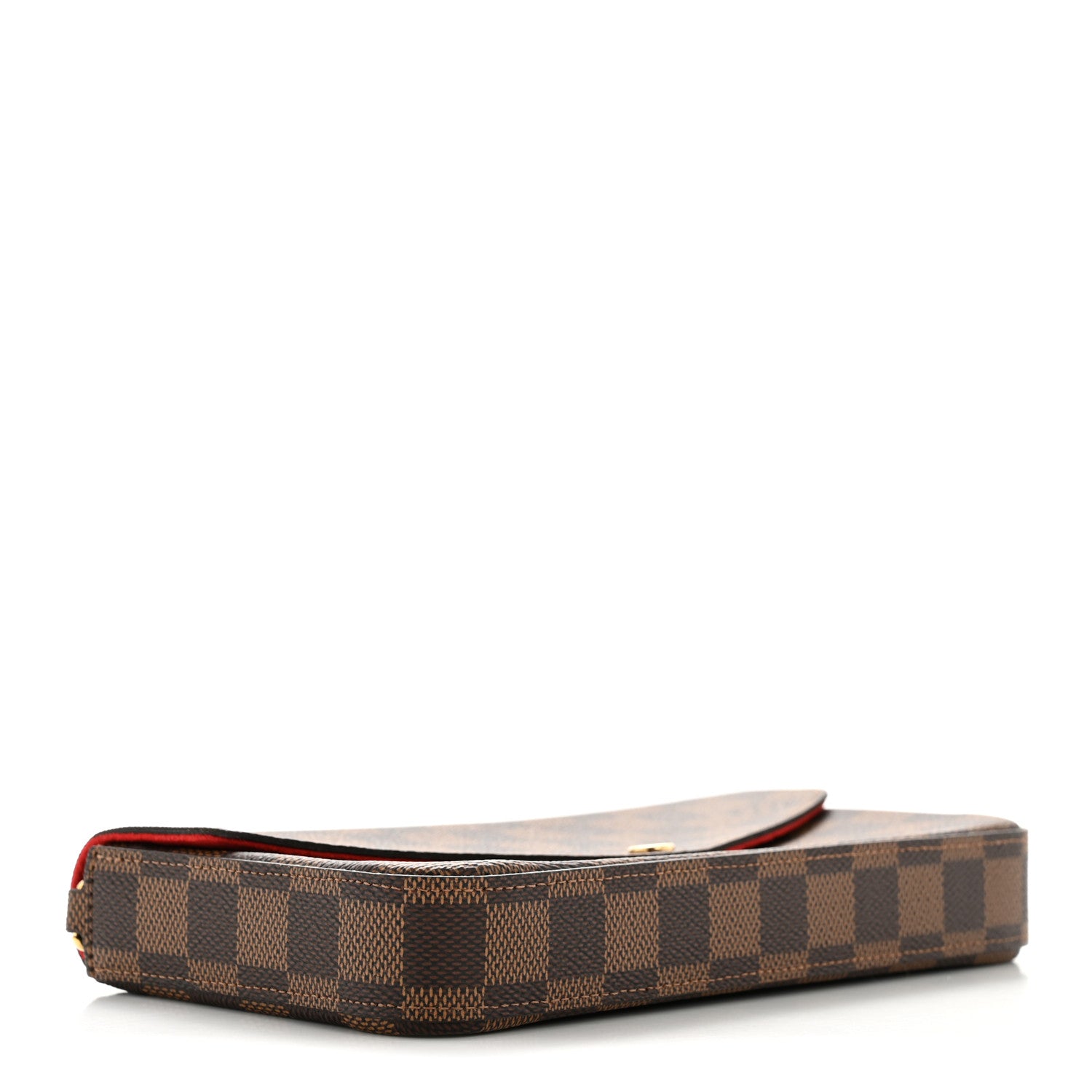 Louis Vuitton Damier Ebene Pochette Felicie Chain Wallet 4 of 11
