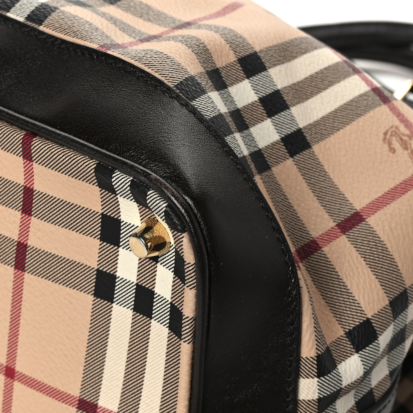 Haymarket Check Medium Golderton Tote Chocolate