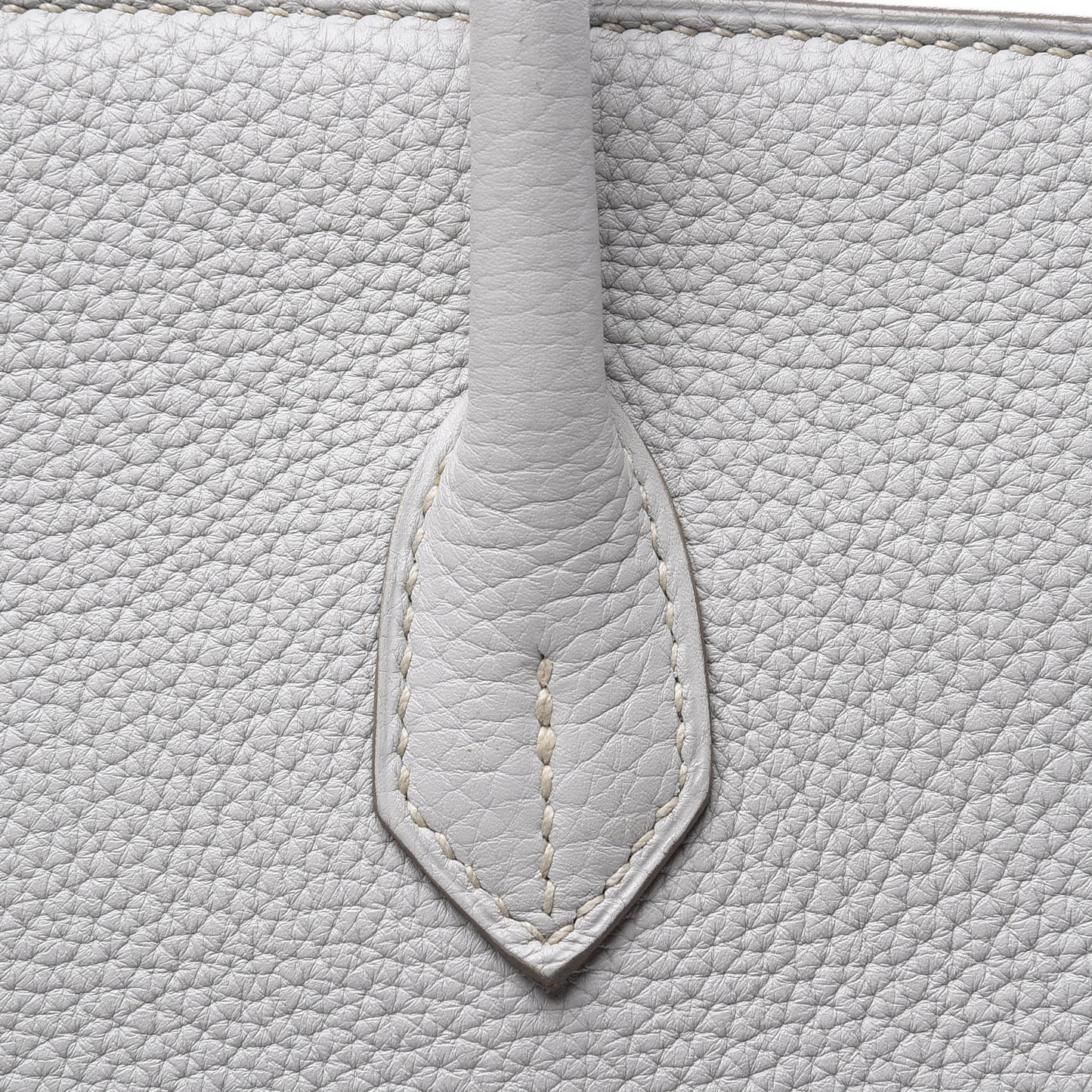 Taurillon Clemence Lizard Club Birkin 35 Gris Perle White Mykonos