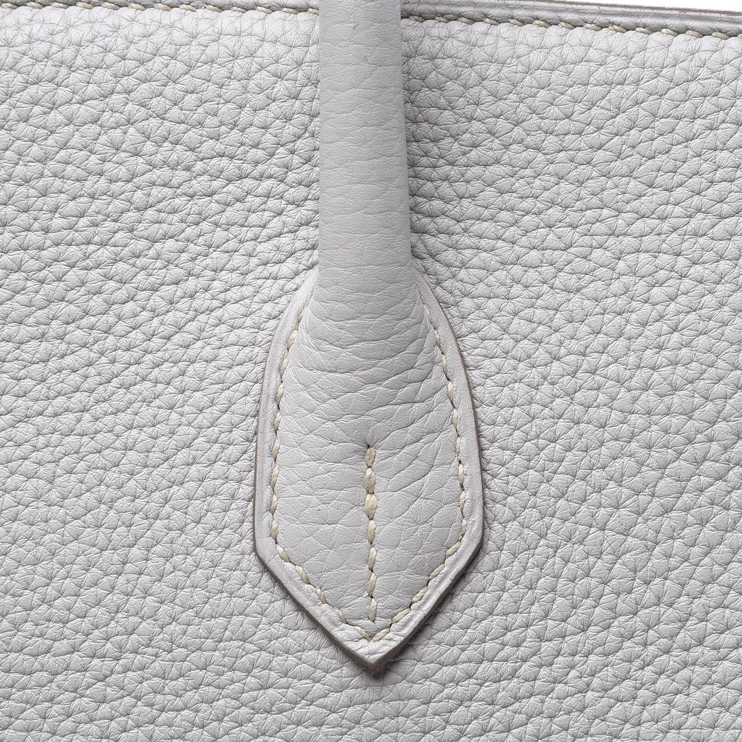Hermes Taurillon Clemence Lizard Club Birkin 35 Gris Perle White Mykonos 7 of 31