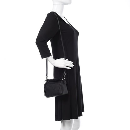 Loewe Calfskin Mini Puzzle Bag Black 2 of 10