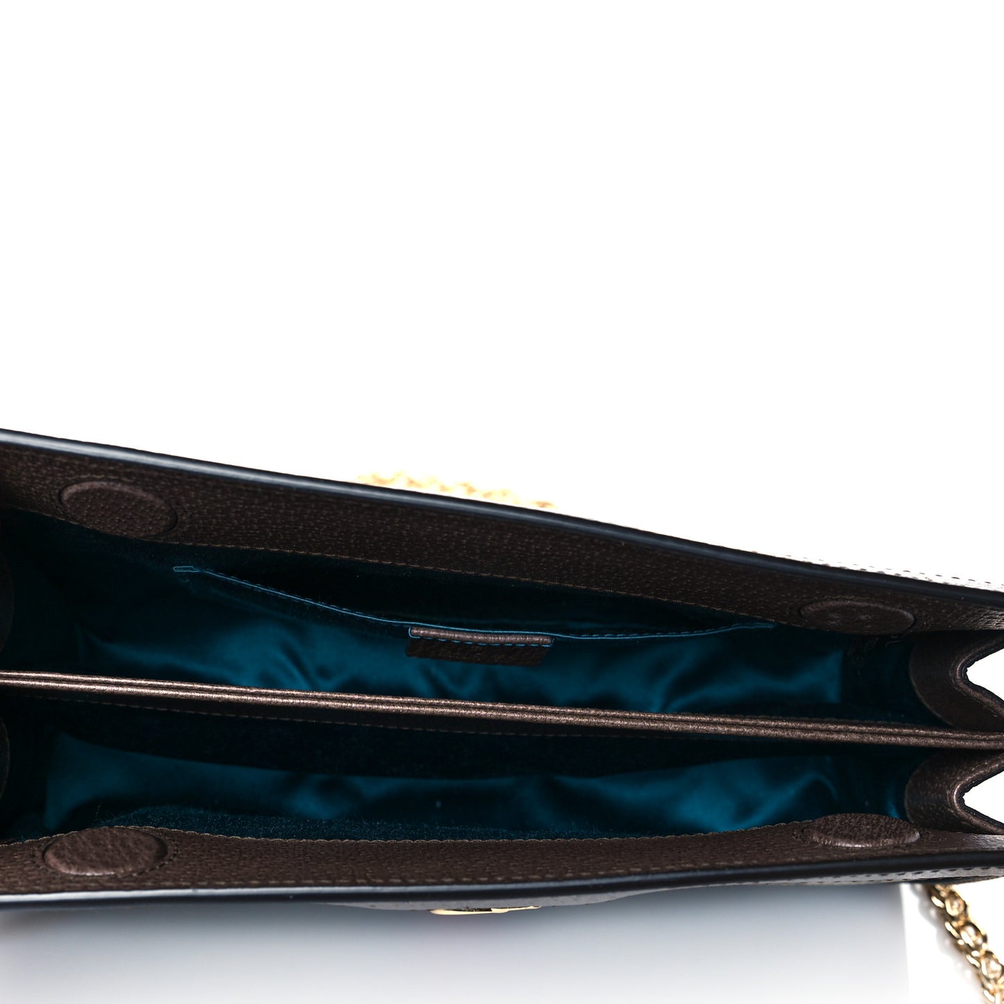 GG Supreme Monogram Web Small Ophidia Chain Shoulder Bag Brown