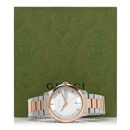 Gucci Stainless Steel 38mm G-Timeless Two Tone Quartz Watch 5 of 5