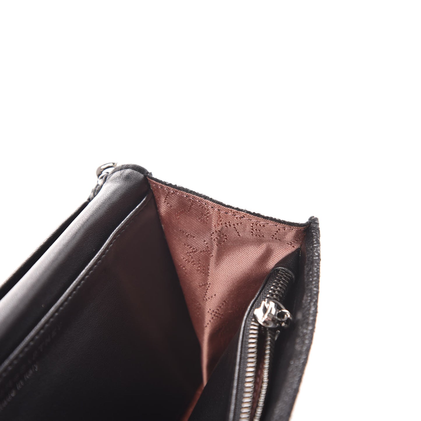 Shaggy Deer Falabella Flap Wallet Black
