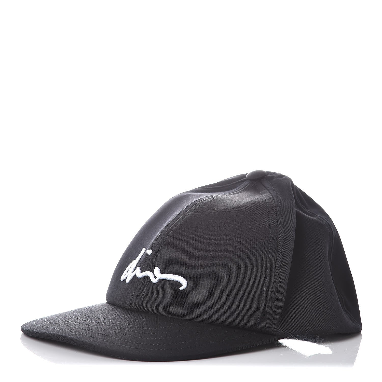 Christian Dior HOMME Wool Logo Baseball Hat M Black 1 of 8