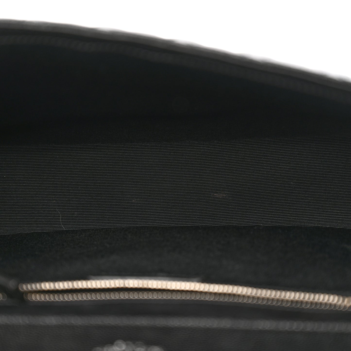 Grain De Poudre Textured Mixed Matelasse Large Triquilt Monogram Satchel Black