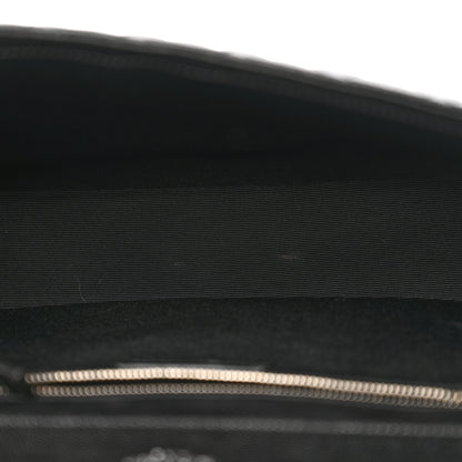 Saint Laurent Grain De Poudre Textured Mixed Matelasse Large Triquilt Monogram Satchel Black 5 of 12