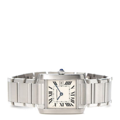 Cartier Stainless Steel 25mm Tank Francaise Quartz Watch 2 of 7