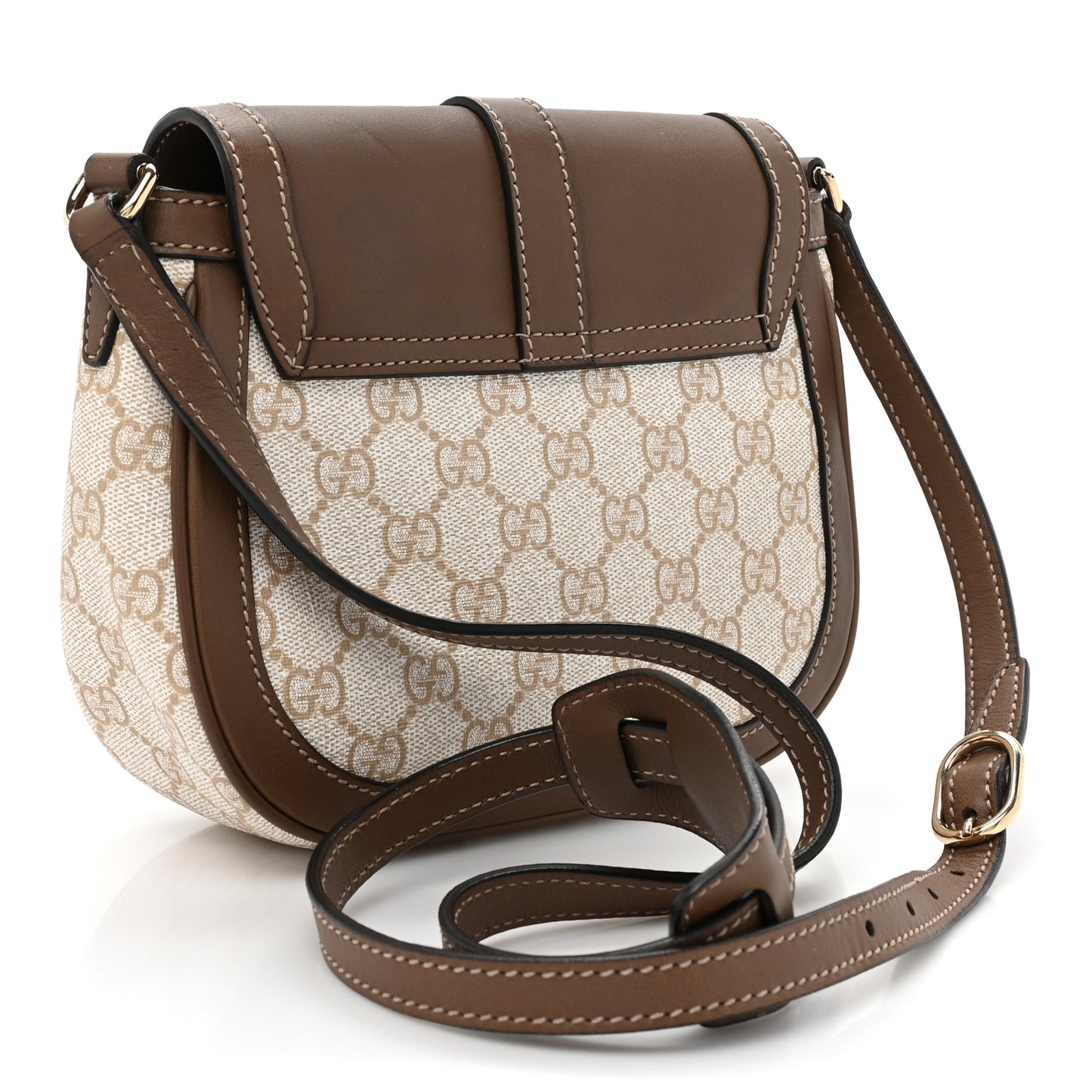 GG Supreme Monogram Small Nice Messenger Bag Brown