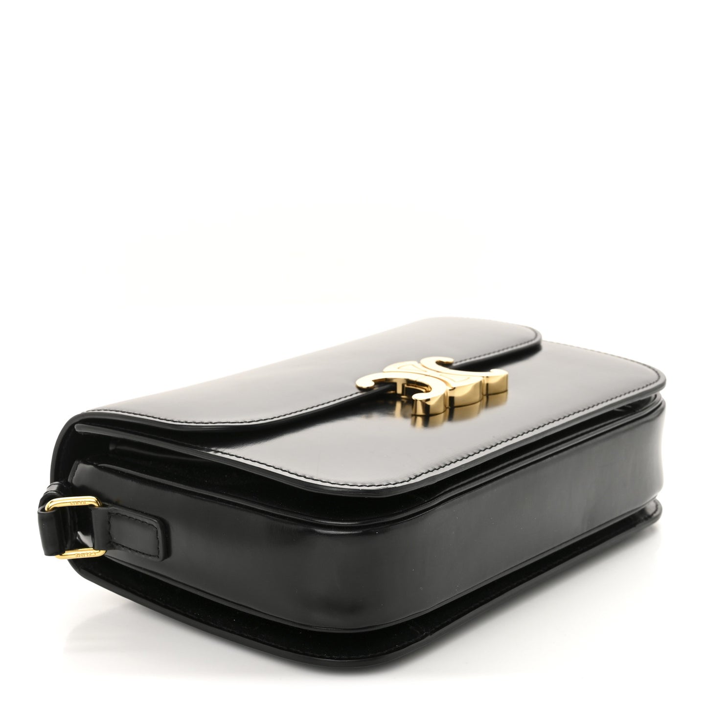 Shiny Calfskin Medium Triomphe Black