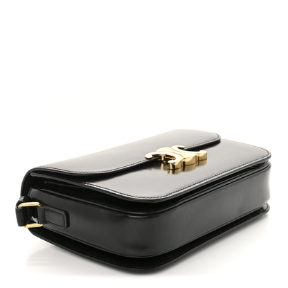Celine Shiny Calfskin Medium Triomphe Black 4 of 14