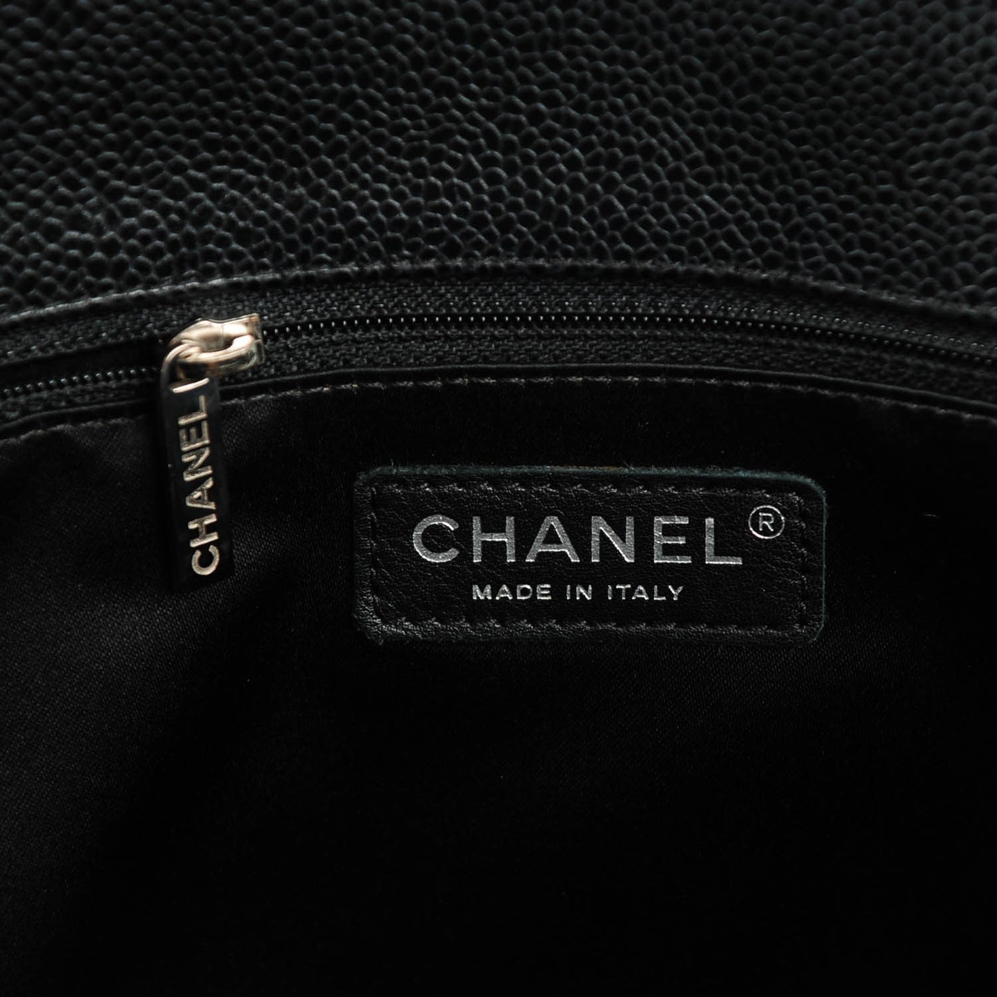 Caviar Quilted Grand Shopping Tote GST Black