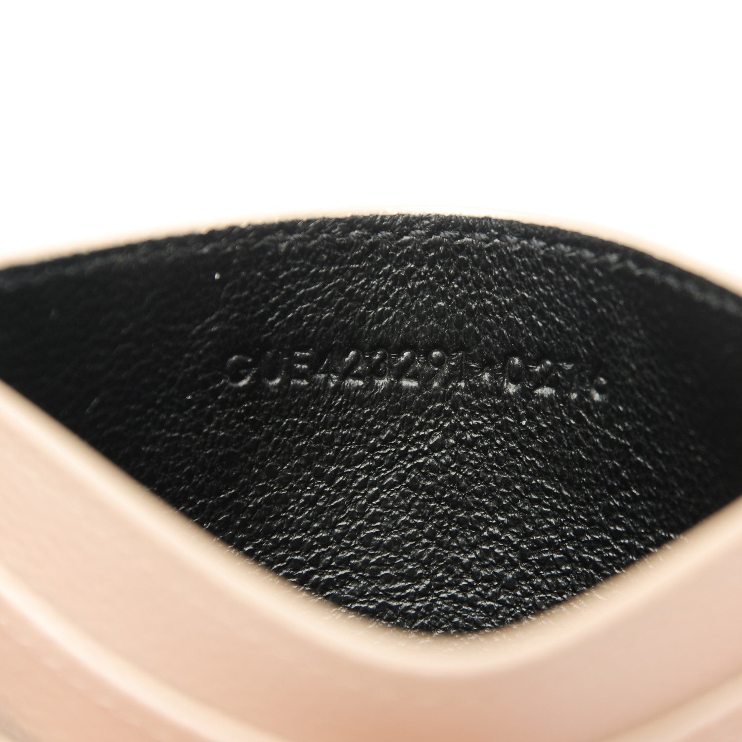 Saint Laurent Grain De Poudre Matelasse Chevron Monogram Credit Card Case Rose Poudre 6 of 6