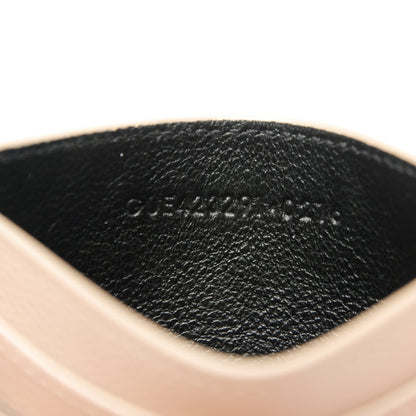 Saint Laurent Grain De Poudre Matelasse Chevron Monogram Credit Card Case Rose Poudre 6 of 6