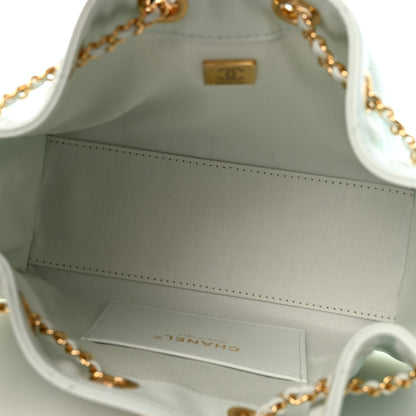 Chanel Caviar Quilted Mini Chanel 25 Handbag Light Green 5 of 10