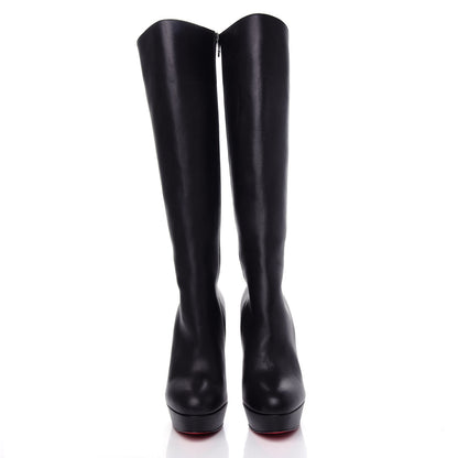 Christian Louboutin Calfskin Bianca Botta 140 Knee Boots 39 Black 2 of 7