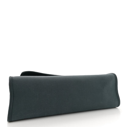 Hermes Vache Hunter Toile Officier Herbag Zip 31 PM Vert Bosphore Bleu Saphir 5 of 13