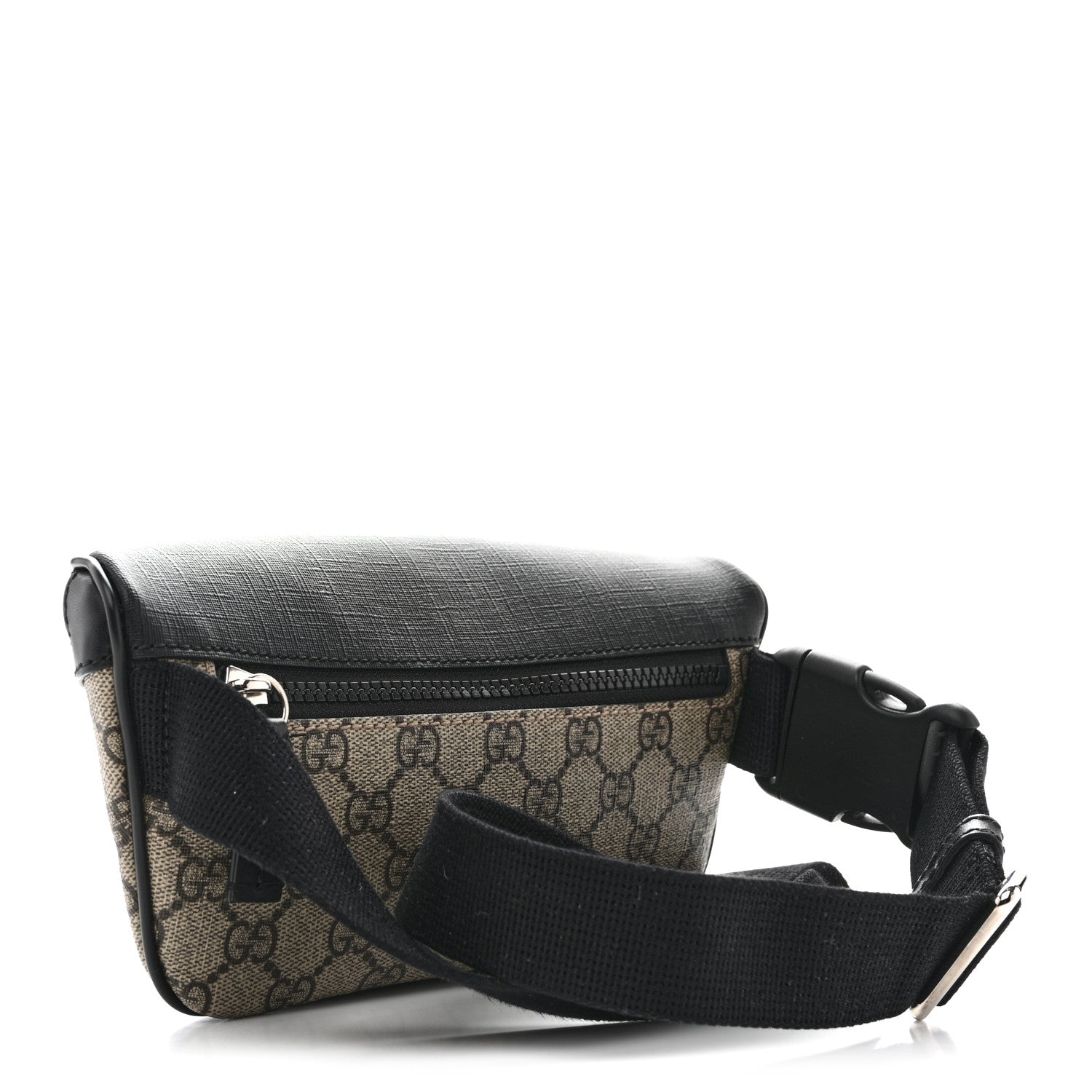 Gucci GG Supreme Monogram Belt Bag Black 3 of 10