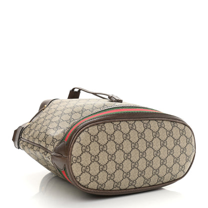 Gucci GG Supreme Monogram Web Ophidia Bucket Bag Brown 4 of 11