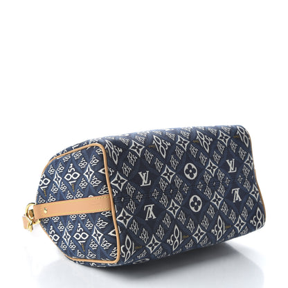 Louis Vuitton Jacquard Since 1854 Speedy Bandouliere 25 Blue 4 of 9