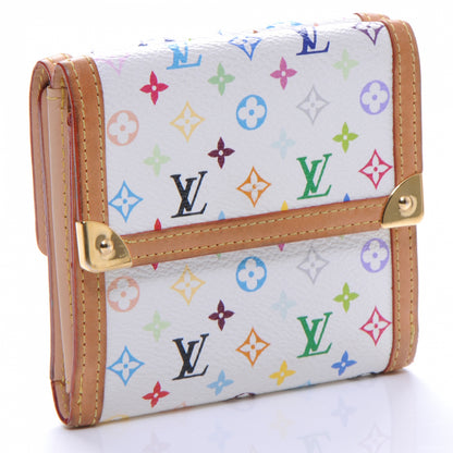 Louis Vuitton Monogram Multicolor Porte-Monnaie Billets Wallet White 3 of 7