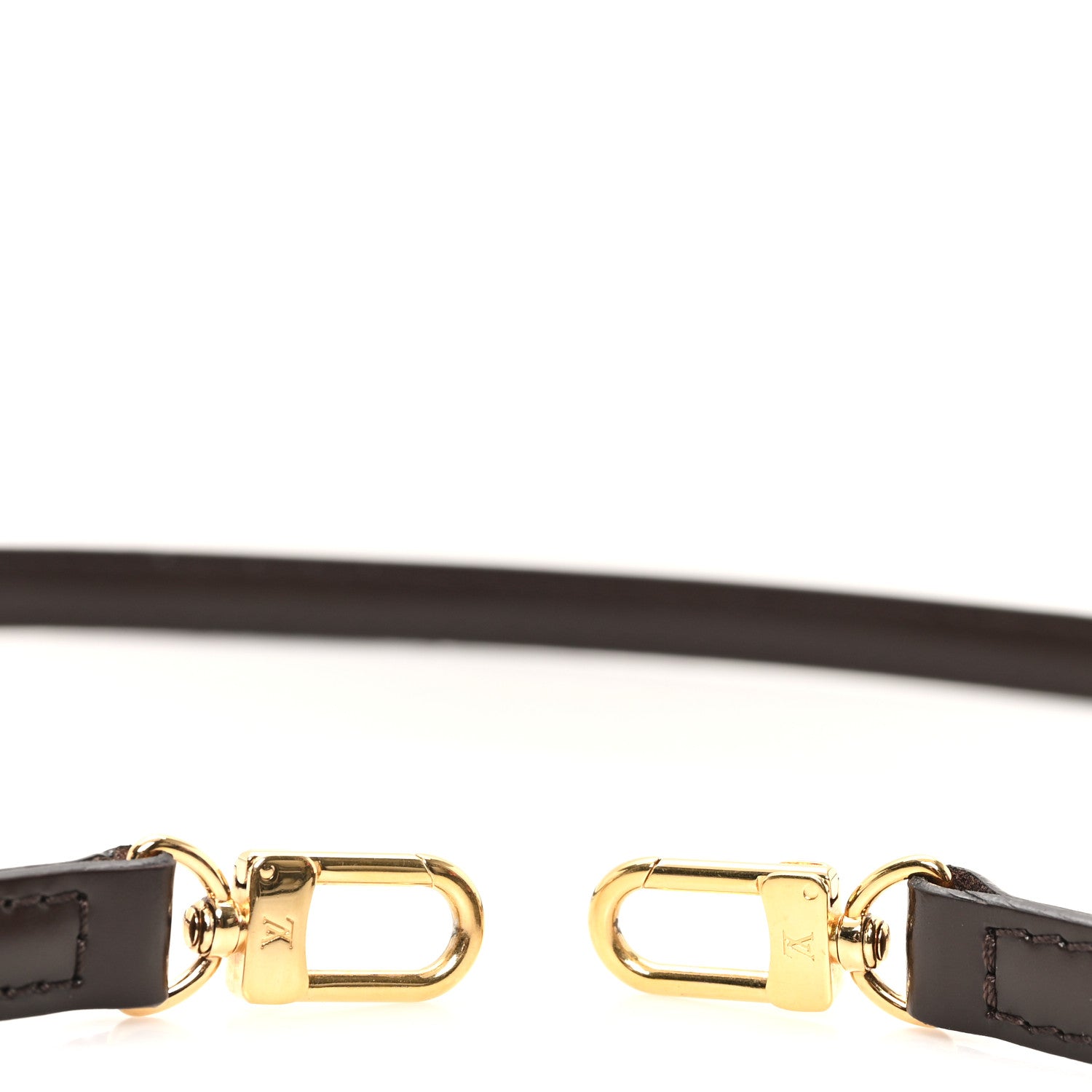 Louis Vuitton Calfskin 16mm Adjustable Shoulder Strap Brown 3 of 4