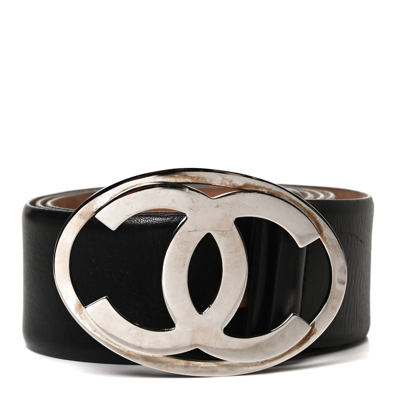 Chanel Lambskin CC Belt 100 40 Black 1 of 5