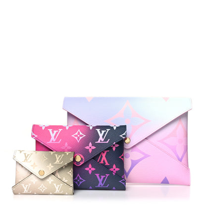 Louis Vuitton Monogram Giant Spring In The City Kirigami Pochette Set Sunrise Pastel Midnight Fuchsia Sunset Kaki 1 of 11