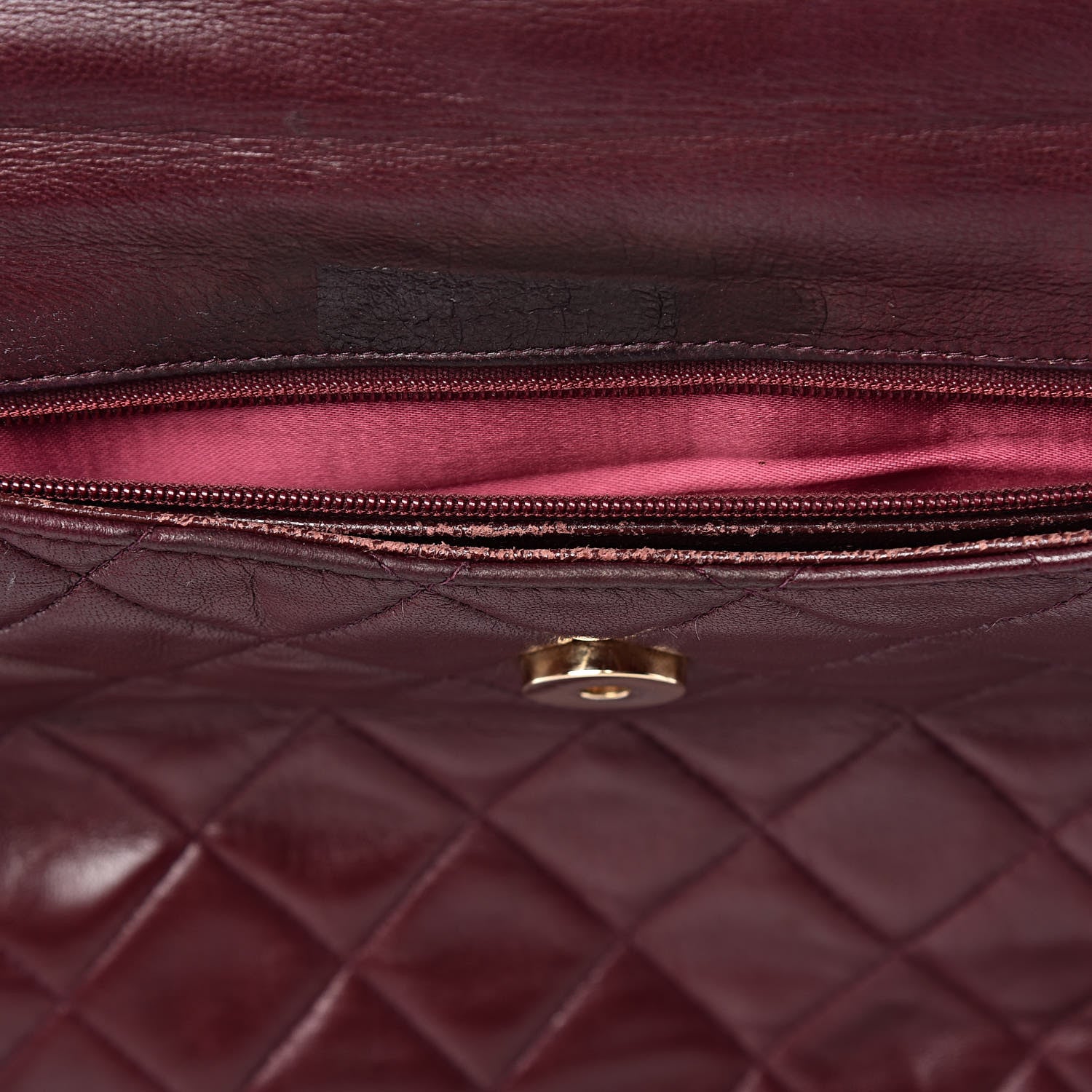 Chanel Lambskin Quilted CC Tassel Flap Red 10 of 17